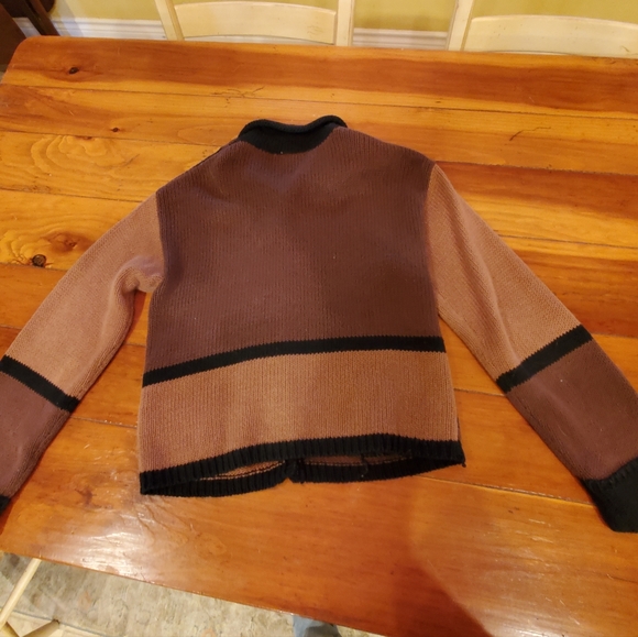 Animal Print Cardigan Sweater, Size S - Picture 2 of 4